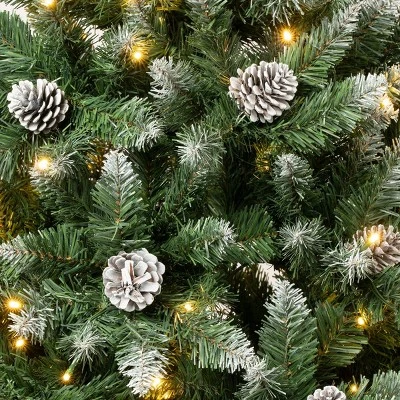 National Tree Company 6' Pre-Lit LED Snowy Oakley Hills Artificial Christmas Tree Warm White Lights 2 National Tree Company 6' Pre-Lit LED Snowy Oakley Hills Artificial Christmas Tree Warm White Lights - Image 2