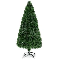 Costway Pre-Lit Fiber Optic Artificial PVC Christmas Tree 6Ft -Christmas Trees Sales Store unnamed file 6188