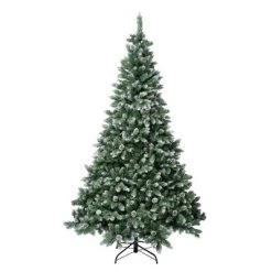 National Tree Company Unlit Snowy Oakley Hills Artificial Christmas Tree with Pinecones -Christmas Trees Sales Store unnamed file 6197
