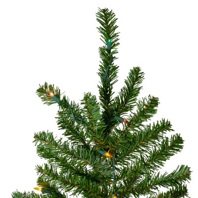 Northlight 6.5' Pre-Lit Canadian Pine Artificial Pencil Christmas Tree - Multi Lights 2 Northlight 6.5' Pre-Lit Canadian Pine Artificial Pencil Christmas Tree - Multi Lights - Image 2