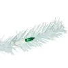 Northlight 6.5' Pre-Lit Woodbury White Pine Pencil Artificial Christmas Tree, Green Lights