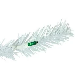 Northlight 6.5' Pre-Lit Woodbury White Pine Pencil Artificial Christmas Tree, Green Lights