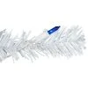 Northlight 6.5' Pre-Lit Woodbury White Pine Pencil Artificial Christmas Tree, Blue Lights