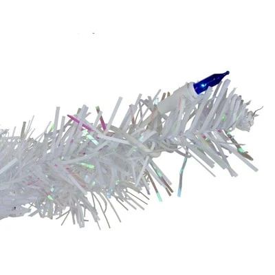 Northlight 3' Pre-Lit White Medium Pine Artificial Christmas Tree - Blue Lights 3 Northlight 3' Pre-Lit White Medium Pine Artificial Christmas Tree - Blue Lights - Image 3