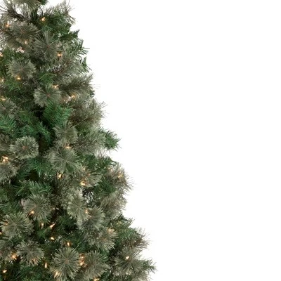 Northlight 6.5' Pre-Lit Oregon Cashmere Pine Artificial Christmas Tree, Clear Lights 3 Northlight 6.5' Pre-Lit Oregon Cashmere Pine Artificial Christmas Tree, Clear Lights - Image 3