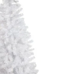 Northlight 6.5' Pre-Lit Pencil White Georgian Pine Artificial Christmas Tree, Warm White LED Lights -Christmas Trees Sales Store unnamed file 6259