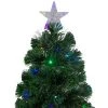 Northlight 6' Pre-Lit Color Changing Fiber Optic LED Christmas Tree with Star Tree Topper
