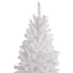 Northlight 7.5' Pre-Lit Rapids White Pine Pencil Artificial Christmas Tree, Clear Lights