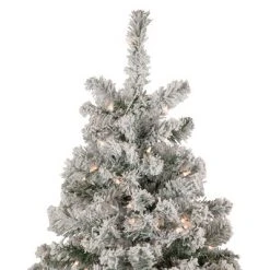 Northlight 6.5' Pre-Lit Flocked Madison Pine Medium Artificial Christmas Tree, Clear Lights 10 Northlight 6.5' Pre-Lit Flocked Madison Pine Medium Artificial Christmas Tree, Clear Lights -Christmas Trees Sales Store unnamed file 6334