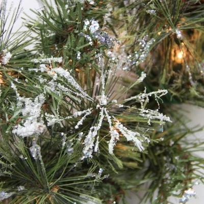 Northlight 7.5' Prelit Artificial Christmas Tree Snow Mountain Pine - Clear Lights 1 Northlight 7.5' Prelit Artificial Christmas Tree Snow Mountain Pine - Clear Lights