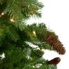 Northlight 7.5’ Pre-Lit Mixed Winter Berry Pine Artificial Christmas Tree - Clear Lights