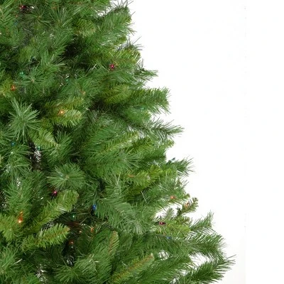 Northlight 7.5' Pre-Lit Chatham Pine Artificial Christmas Tree, Multi-Color Lights 2 Northlight 7.5' Pre-Lit Chatham Pine Artificial Christmas Tree, Multi-Color Lights - Image 2