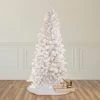 Northlight 6.5' Pre-Lit Medium Flocked Norway Pine Artificial Christmas Tree, Warm White LED Lights