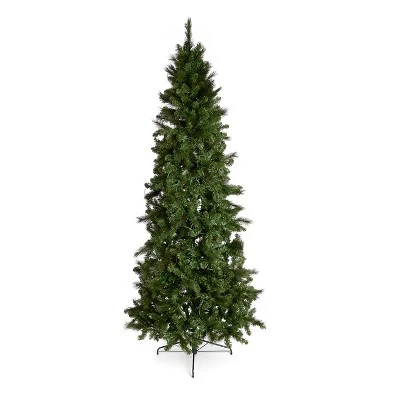 Home Heritage Pre-lit 60in Wreath + 9ft Artificial Cascade Pine Christmas Tree 2 Home Heritage Pre-lit 60in Wreath + 9ft Artificial Cascade Pine Christmas Tree - Image 2