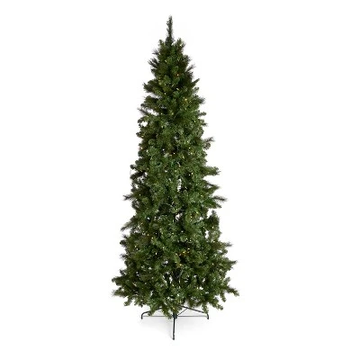 Home Heritage Pre-lit 60in Wreath + 9ft Artificial Cascade Pine Christmas Tree 4 Home Heritage Pre-lit 60in Wreath + 9ft Artificial Cascade Pine Christmas Tree - Image 4
