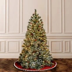 National Tree Company 6 ft. Crystal Cashmere Tree with Clear Lights