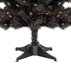 National Tree Company 4 Foot Full Bodied Flocked Prelit Artificial Christmas Holiday Tree with 200 Clear Lights, 311 Branch Tips, & Metal Stand, Black 7 National Tree Company 4 Foot Full Bodied Flocked Prelit Artificial Christmas Holiday Tree with 200 Clear Lights, 311 Branch Tips, & Metal Stand, Black -Christmas Trees Sales Store unnamed file 6540