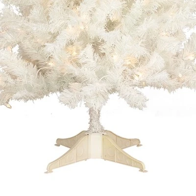 National Tree Company 4 Foot Full Bodied Flocked Prelit Artificial Christmas Holiday Tree with 200 Clear Lights, 311 Branch Tips, & Metal Stand, White 4 National Tree Company 4 Foot Full Bodied Flocked Prelit Artificial Christmas Holiday Tree with 200 Clear Lights, 311 Branch Tips, & Metal Stand, White - Image 4