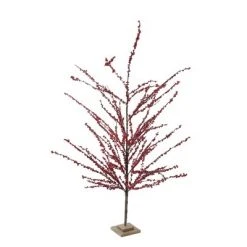Northlight 5' Brown and Red Berries Artificial Christmas Twig Tree - Unlit