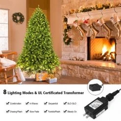 Costway 6ft Pre-lit PVC Christmas Fir Tree Hinged 8 Flash Modes w/ 650 LED Light 16 Costway 6ft Pre-lit PVC Christmas Fir Tree Hinged 8 Flash Modes w/ 650 LED Light -Christmas Trees Sales Store unnamed file 6565