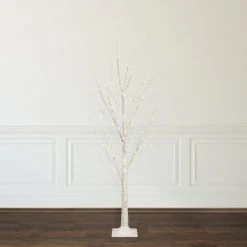 Northlight 4' LED Lighted White Birch Christmas Twig Tree - Warm White Lights