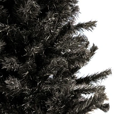 National Tree Company 4 Foot Full Bodied Unlit Sleek Halloween Event Artificial Christmas Holiday Tree with 311 Branch Tips, & Metal Stand, Black 2 National Tree Company 4 Foot Full Bodied Unlit Sleek Halloween Event Artificial Christmas Holiday Tree with 311 Branch Tips, & Metal Stand, Black - Image 2