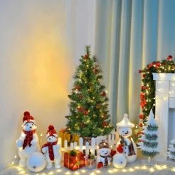 Costway 3ft Pre-Lit Christmas Entrance Tree In Urn w/ 40 LED Light Red Berries Pine Cone 13 Costway 3ft Pre-Lit Christmas Entrance Tree In Urn w/ 40 LED Light Red Berries Pine Cone -Christmas Trees Sales Store unnamed file 6673