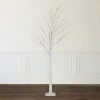 Northlight 6' LED Lighted White Christmas Twig Tree - Warm White Lights