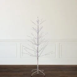 Northlight 4' LED Lighted White Birch Christmas Twig Tree - Pure White Lights