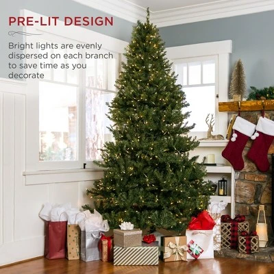 Best Choice Products Pre-Lit Hinged Douglas Full Fir Artificial Christmas Tree Holiday Decoration 5 Best Choice Products Pre-Lit Hinged Douglas Full Fir Artificial Christmas Tree Holiday Decoration - Image 5