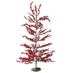 Northlight 30" Brown and Red Berries Artificial Christmas Twig Tree - Unlit
