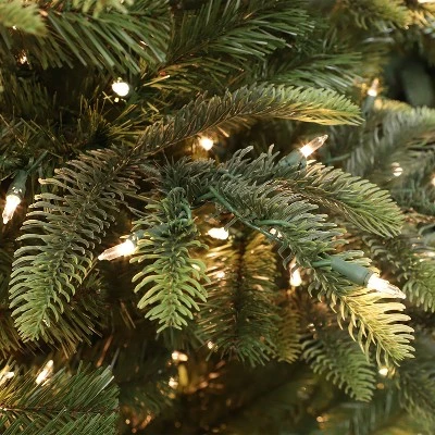 Primo International Puleo International Prelit Artificial Montclair Fir Holiday Tree with Clear Lights, Hinged Branches, & Stand 2 Primo International Puleo International Prelit Artificial Montclair Fir Holiday Tree with Clear Lights, Hinged Branches, & Stand - Image 2