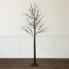 Northlight 6' LED Lighted Black Christmas Twig Tree - Warm White Lights