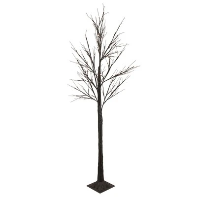 Northlight 6' LED Lighted Black Christmas Twig Tree - Warm White Lights 2 Northlight 6' LED Lighted Black Christmas Twig Tree - Warm White Lights - Image 2
