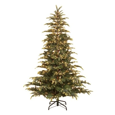 Primo International Puleo International Prelit Artificial Montclair Fir Holiday Tree with Clear Lights, Hinged Branches, & Stand 5 Primo International Puleo International Prelit Artificial Montclair Fir Holiday Tree with Clear Lights, Hinged Branches, & Stand - Image 5