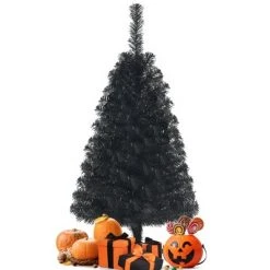 Costway 3ft Unlit Artificial Christmas Halloween Mini Tree Black w/Plastic Stand 17 Costway 3ft Unlit Artificial Christmas Halloween Mini Tree Black w/Plastic Stand -Christmas Trees Sales Store unnamed file 6866