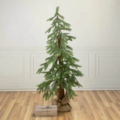 Northlight 47" Pine Tree with Jute Base Christmas Decoration 1 Northlight 47" Pine Tree with Jute Base Christmas Decoration