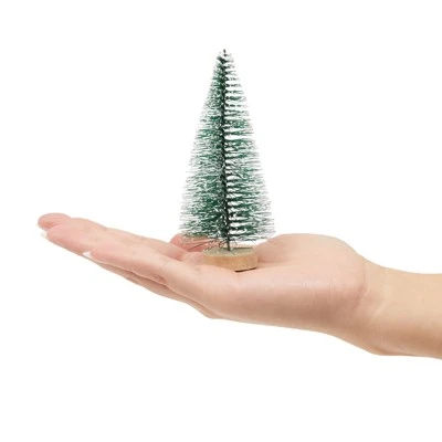 Juvale 12 Pack Mini Christmas Trees for Table Top Decorations, Holiday Decor, 4.25 x 2 Inches 2 Juvale 12 Pack Mini Christmas Trees for Table Top Decorations, Holiday Decor, 4.25 x 2 Inches - Image 2
