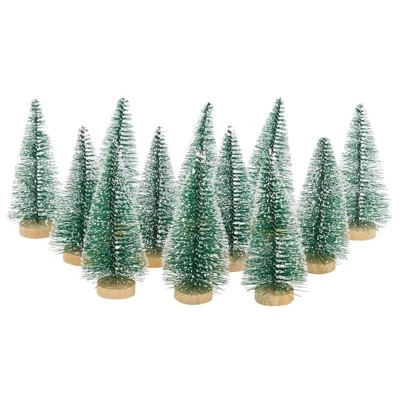 Juvale 12 Pack Mini Christmas Trees for Table Top Decorations, Holiday Decor, 4.25 x 2 Inches 4 Juvale 12 Pack Mini Christmas Trees for Table Top Decorations, Holiday Decor, 4.25 x 2 Inches - Image 4