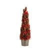 Allstate Floral 2' Artificial Christmas Tree Potted Pine Cone Crab Apple - Unlit