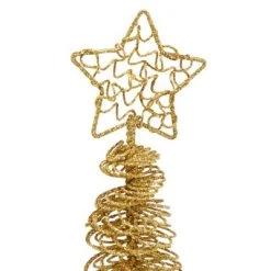 Juvale 2 Pack Small Gold Christmas Trees for Tabletop, Holiday Decorations, 10.5 x 3 x 3 inches 6 Juvale 2 Pack Small Gold Christmas Trees for Tabletop, Holiday Decorations, 10.5 x 3 x 3 inches -Christmas Trees Sales Store unnamed file 6932