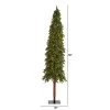 8ft Nearly Natural Pre-Lit Slim Grand Alpine Artificial Christmas Tree Clear Lights