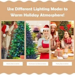 Tangkula APP Controlled Christmas Tree, PE/PVC Xmas Tree w/ Color Changing LED Lights & Branch Tips -Christmas Trees Sales Store unnamed file 6965