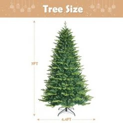 Tangkula APP Controlled Christmas Tree, PE/PVC Xmas Tree w/ Color Changing LED Lights & Branch Tips -Christmas Trees Sales Store unnamed file 6969