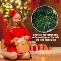 Tangkula 7ft Upside Down Christmas Tree Artificial Green Inverted PVC Tree with Metal Stand 15 Tangkula 7ft Upside Down Christmas Tree Artificial Green Inverted PVC Tree with Metal Stand -Christmas Trees Sales Store unnamed file 7006