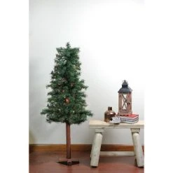 Allstate Floral 4' x 24" Pre-Lit Traditional Woodland Alpine Artificial Christmas Tree - Multi Lights -Christmas Trees Sales Store unnamed file 7076