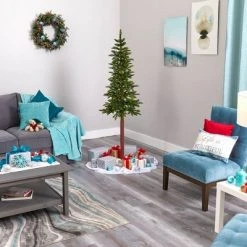 6ft Nearly Natural Pre-Lit LED Alaskan Alpine Artificial Christmas Tree Clear Lights 13 6ft Nearly Natural Pre-Lit LED Alaskan Alpine Artificial Christmas Tree Clear Lights -Christmas Trees Sales Store unnamed file 7131