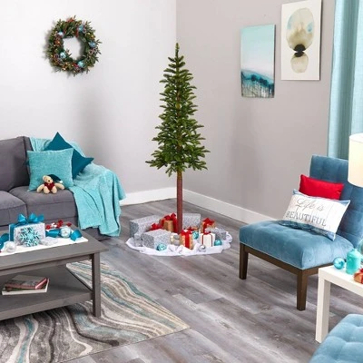 6ft Nearly Natural Pre-Lit LED Alaskan Alpine Artificial Christmas Tree Clear Lights 7 6ft Nearly Natural Pre-Lit LED Alaskan Alpine Artificial Christmas Tree Clear Lights - Image 7