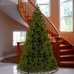 National Tree Company 'Feel Real' Artificial Giant Full Downswept Christmas Tree, Green, Douglas Fir, Includes Stand, 10 feet