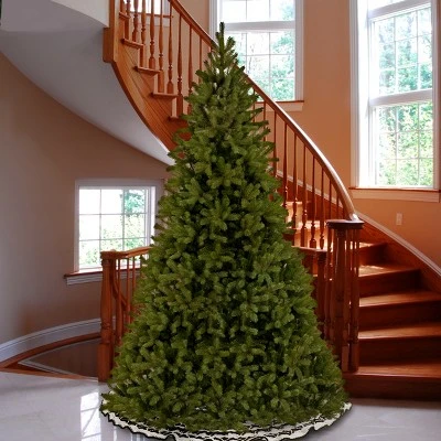 National Tree Company 'Feel Real' Artificial Giant Full Downswept Christmas Tree, Green, Douglas Fir, Includes Stand, 10 feet 1 National Tree Company 'Feel Real' Artificial Giant Full Downswept Christmas Tree, Green, Douglas Fir, Includes Stand, 10 feet
